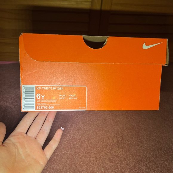 KD Trey 5 IV Nike Shoes Think Pink - Picture 2 of 6